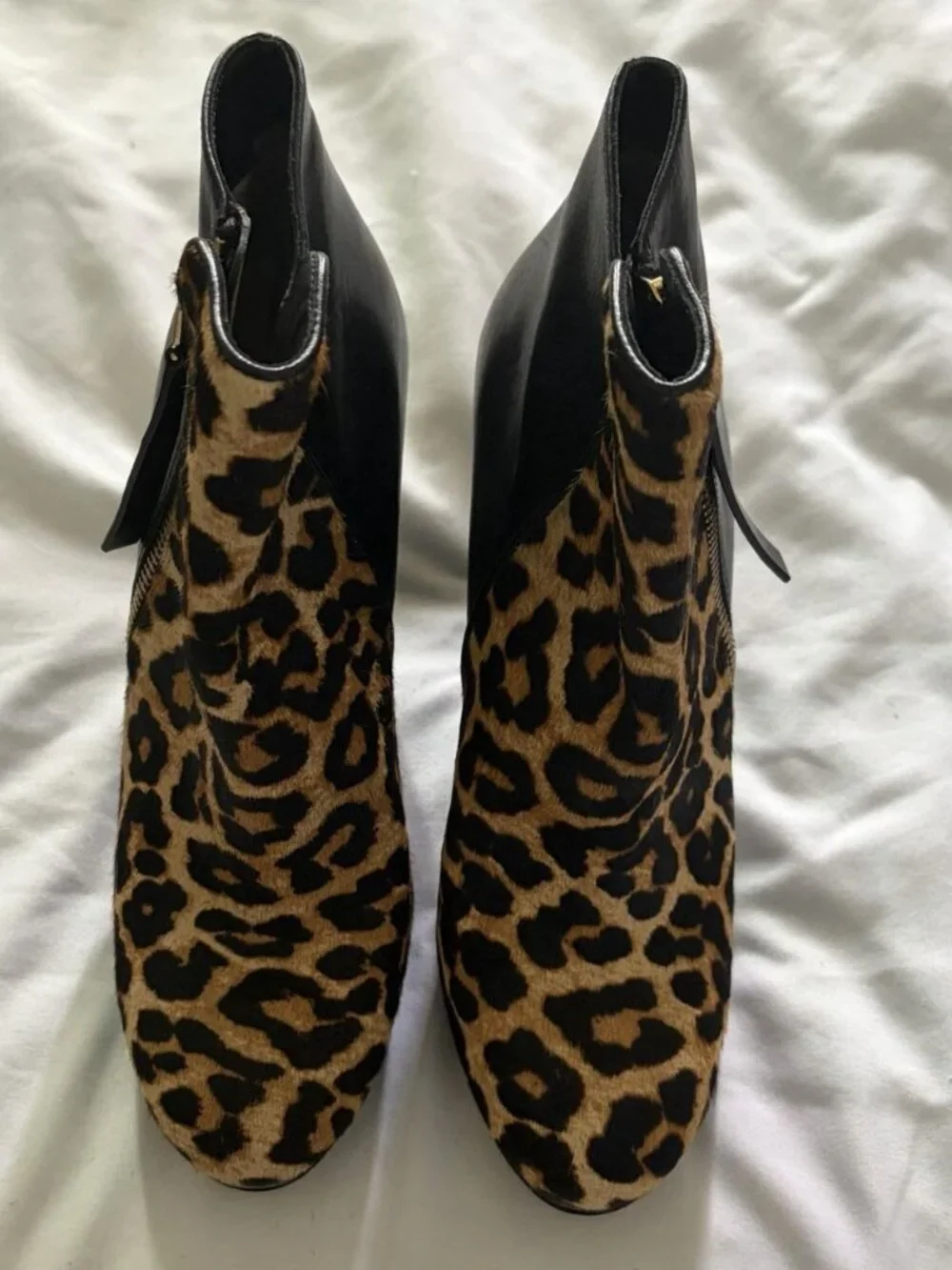 Michael Kors Clara Natural Printed Haircalf Bootie Size 7 Animal Print